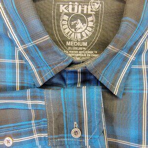 Kuhl Eluxur Long Sleeve Button Up Mens Size Medium Shirt